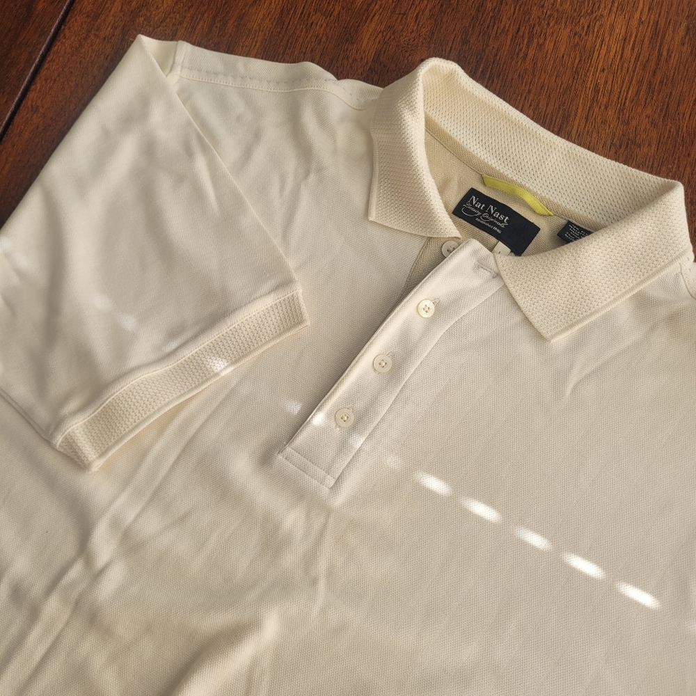Nat Nast Luxury Originals Men's Polo Shirt Silk Blend Size Large